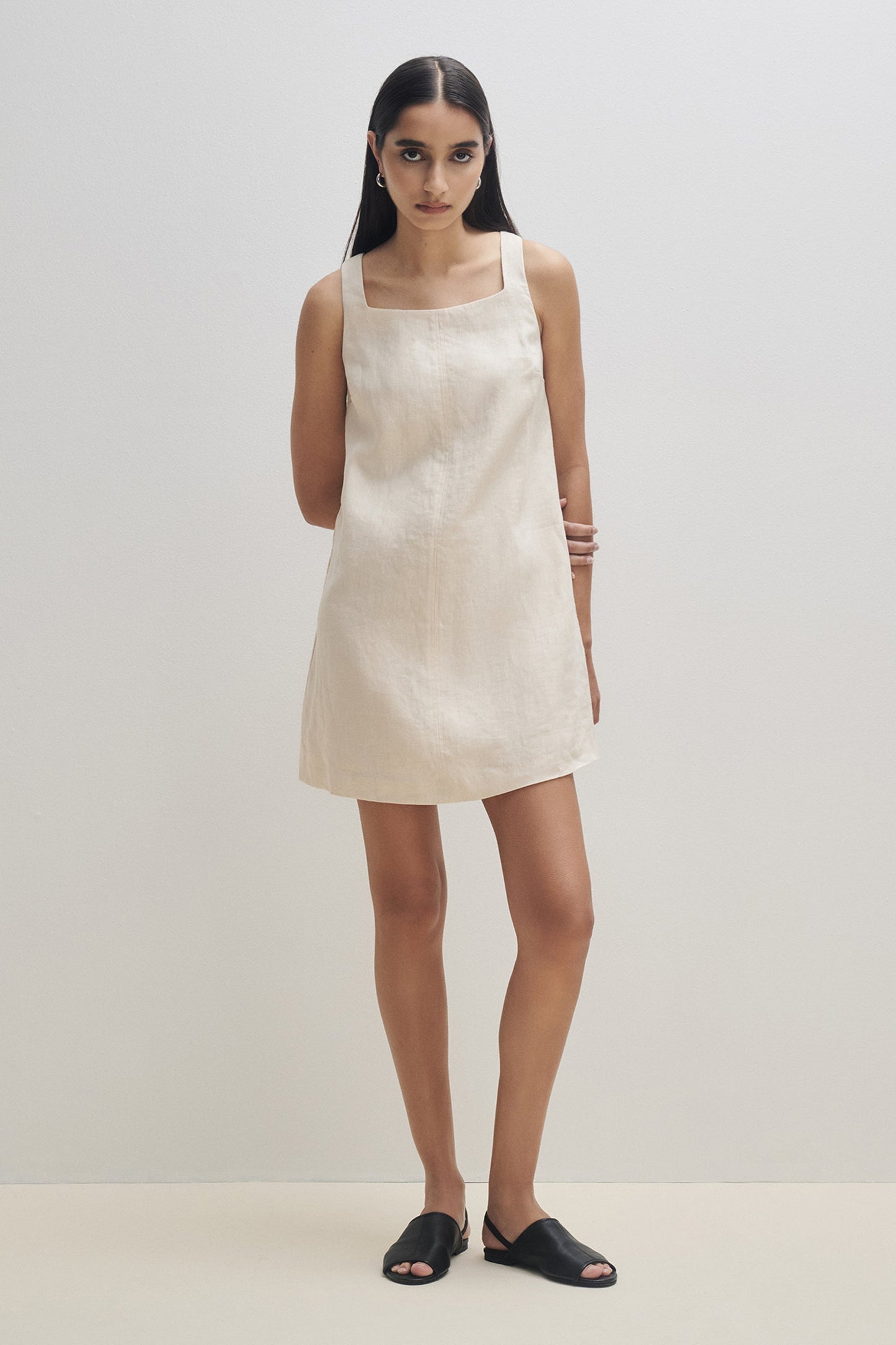 EDEN LINEN MINI DRESS