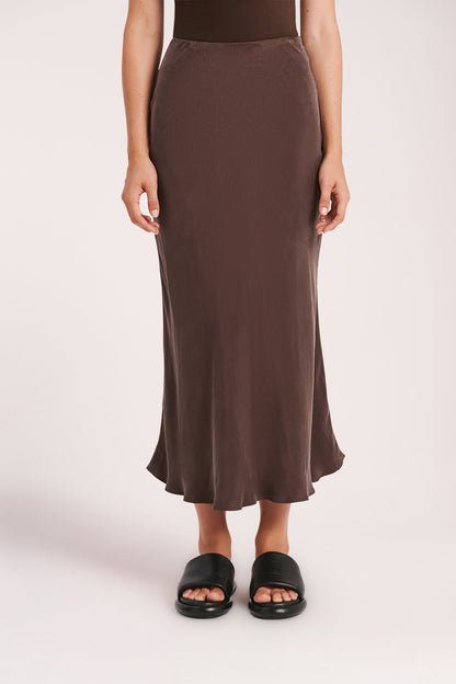HARLOW CUPRO MIDI SKIRT