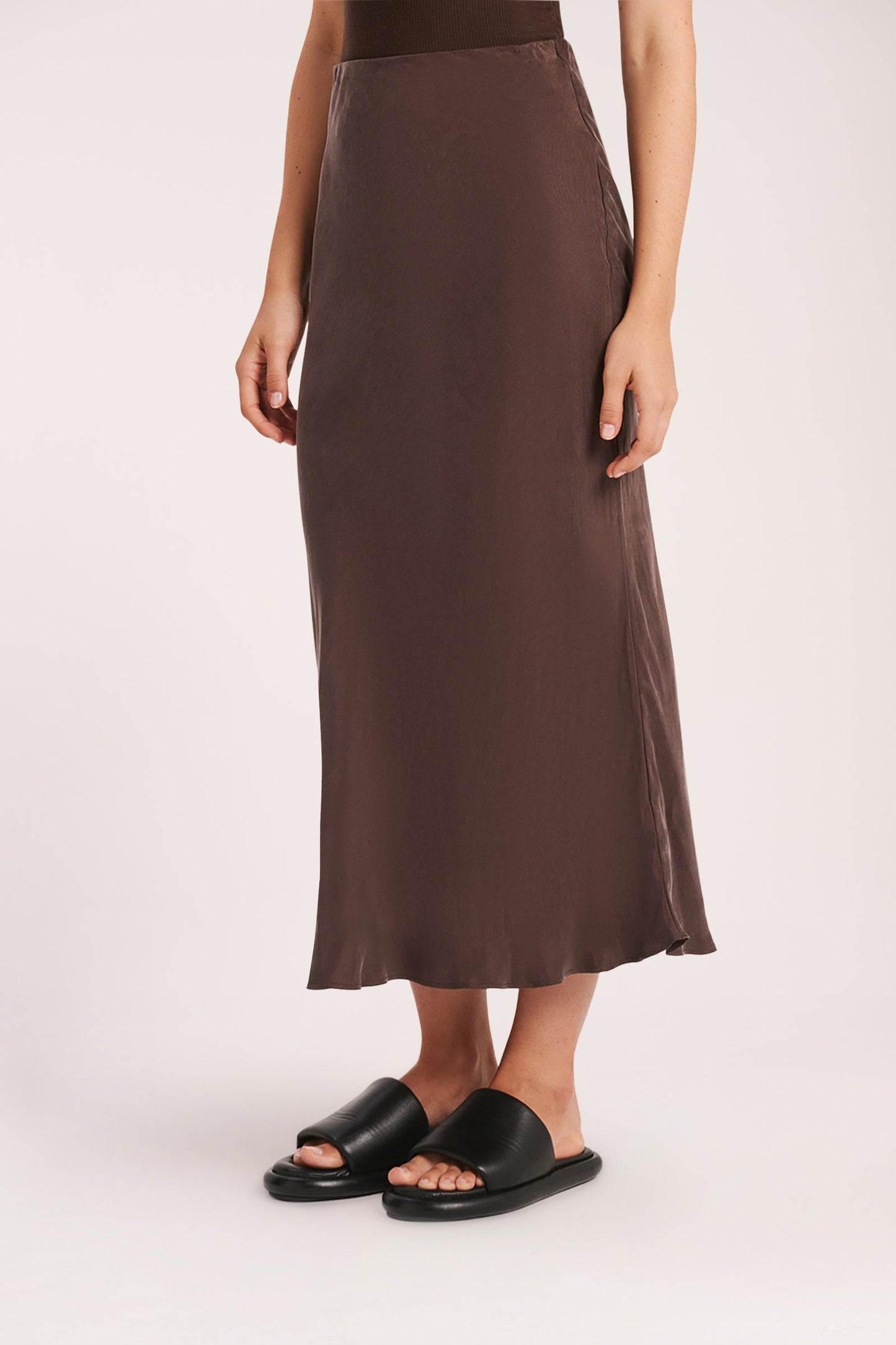 HARLOW CUPRO MIDI SKIRT