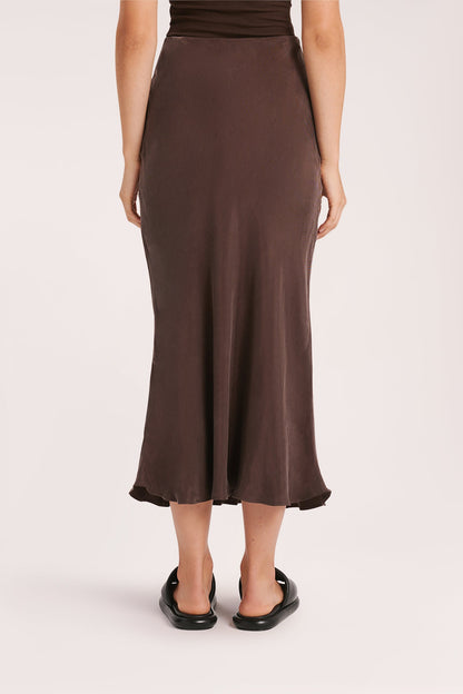 HARLOW CUPRO MIDI SKIRT