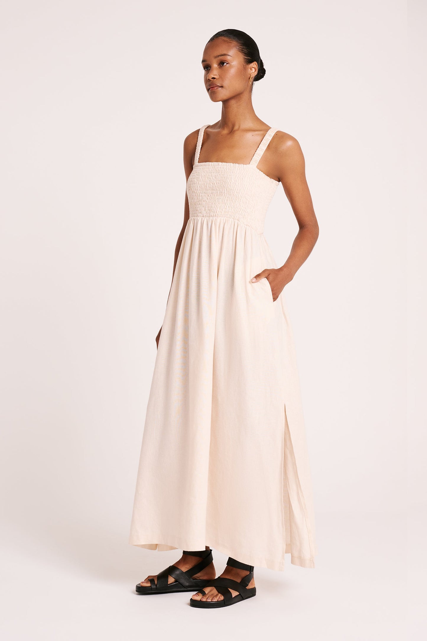 RYNN LINEN MAXI DRESS