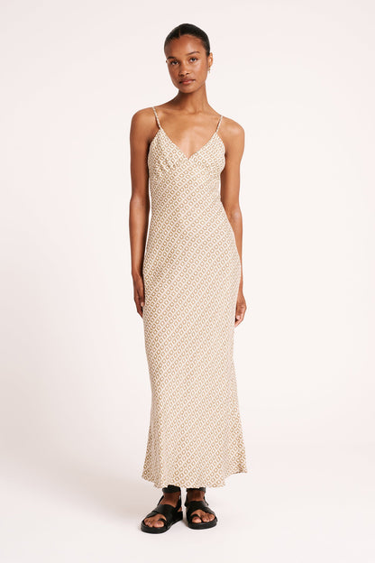 PRIYA CUPRO SLIP DRESS