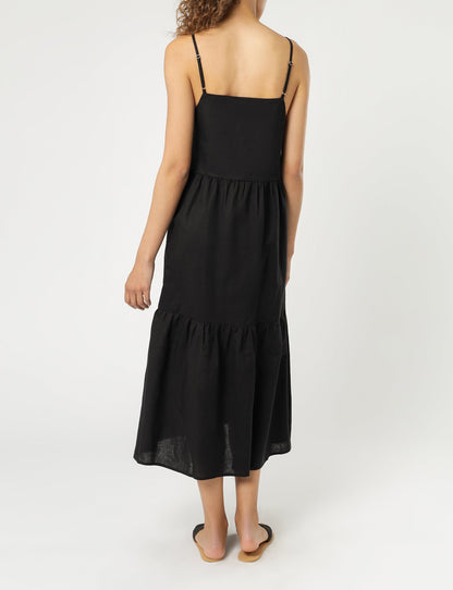 MILES LINEN MIDI DRESS