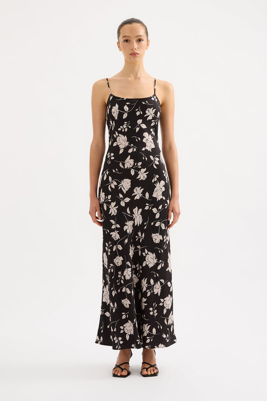 ALBA CUPRO MAXI DRESS