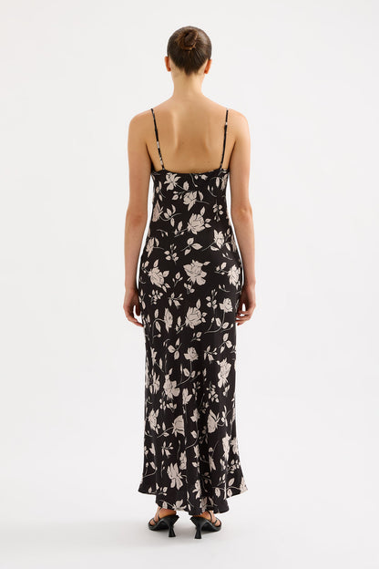 ALBA CUPRO MAXI DRESS