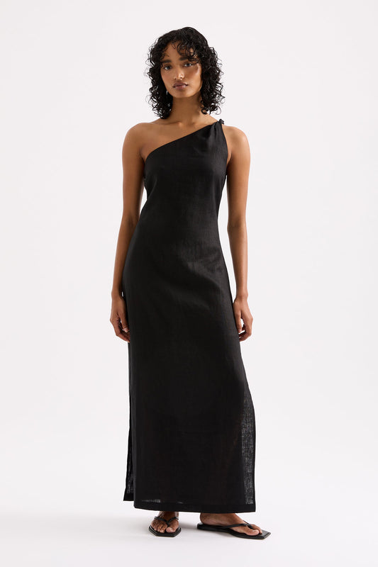 AVERY LINEN MIDI DRESS