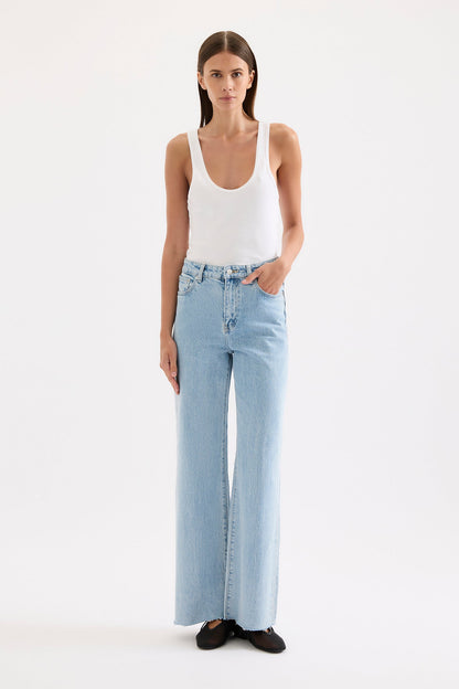 CALI STRETCH WIDE LEG JEAN