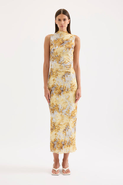 LUMINE MESH MAXI DRESS