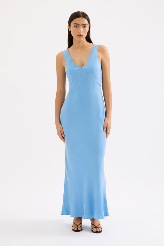HARPER CUPRO MAXI DRESS