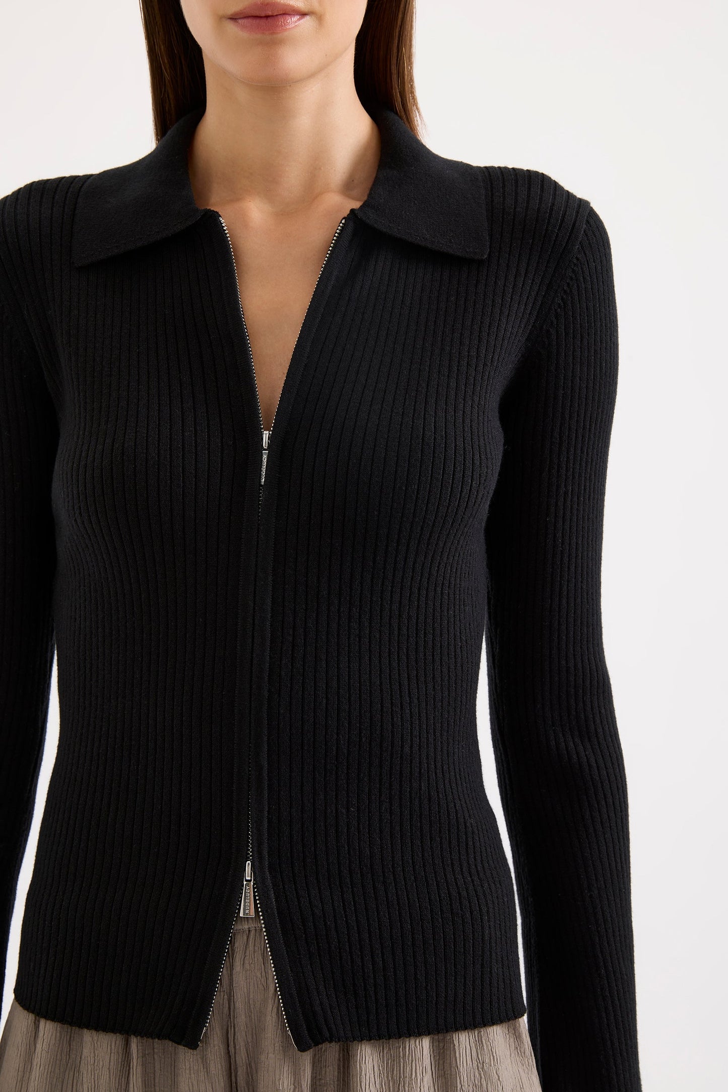 BETINA ZIP FRONT KNIT