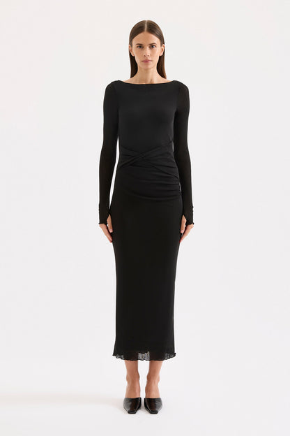 DALTON MESH MAXI DRESS