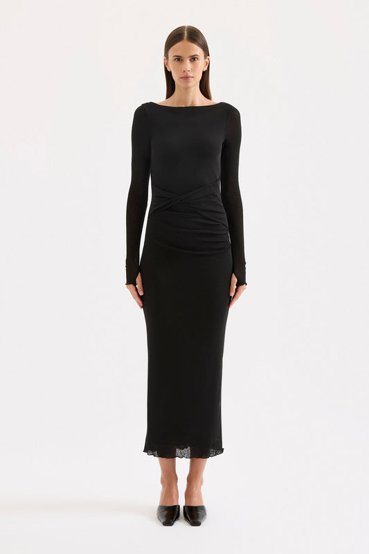 DALTON MESH MAXI DRESS