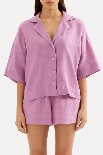 LOUNGE LINEN SHIRT