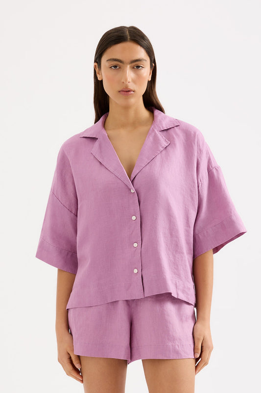 LOUNGE LINEN SHIRT