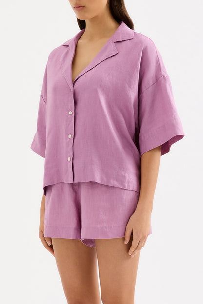 LOUNGE LINEN SHIRT