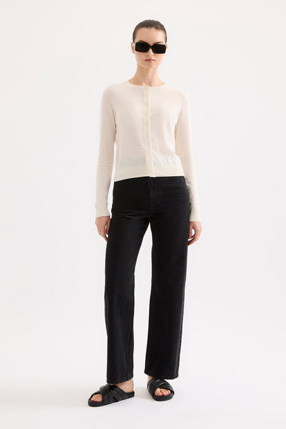 LOUIE LINEN BLEND CARDIGAN