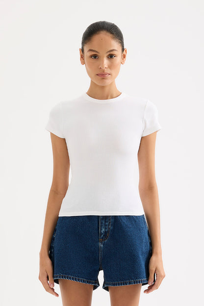 ORGANIC RIB SS TEE