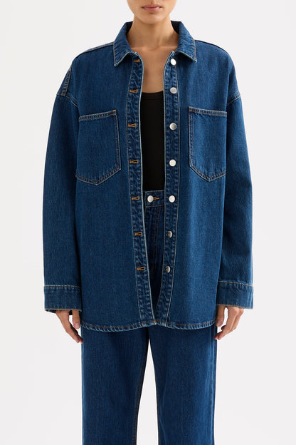 ORGANIC DENIM OVERSHIRT