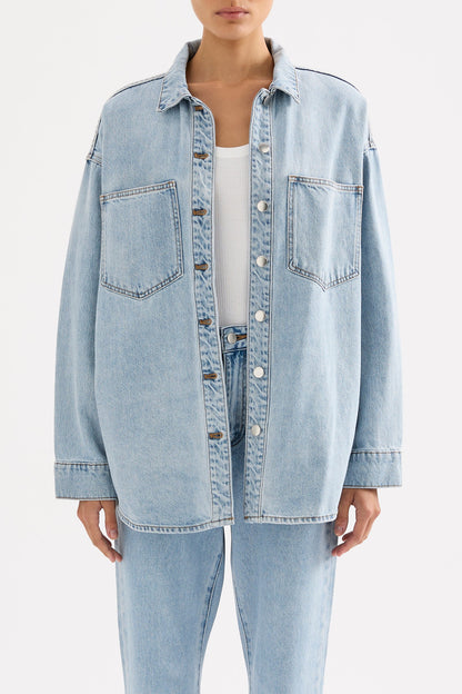 ORGANIC DENIM OVERSHIRT