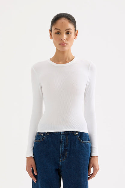 ORGANIC RIB LS TEE