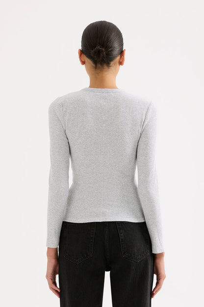 ORGANIC RIB LS TEE