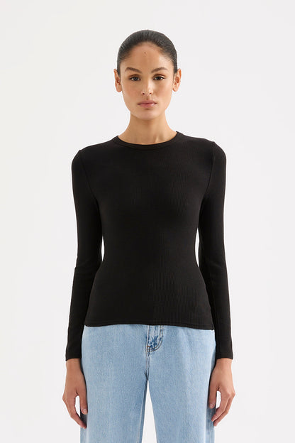 ORGANIC RIB LS TEE