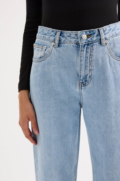 ORGANIC SPLIT HEM JEAN