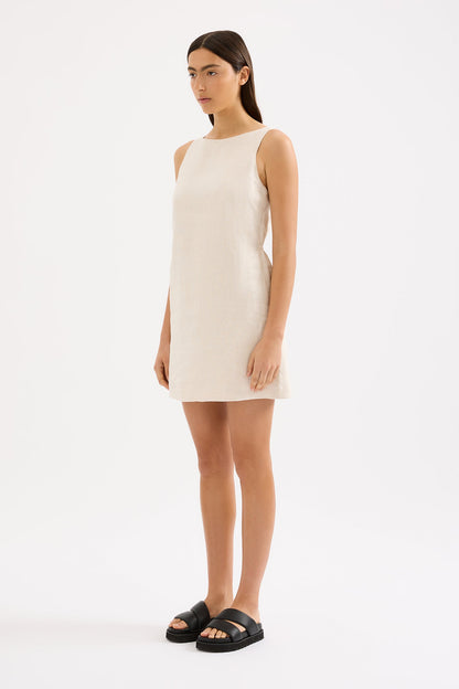 ALIYA LINEN MINI DRESS