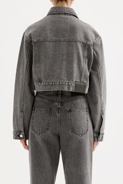 ORGANIC DENIM CROP JACKET