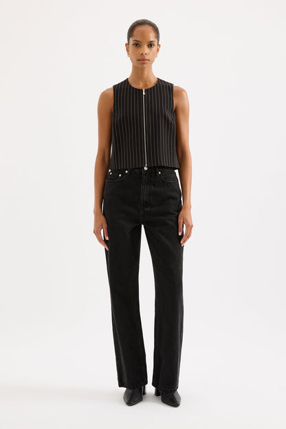 MAEVE PINSTRIPE VEST