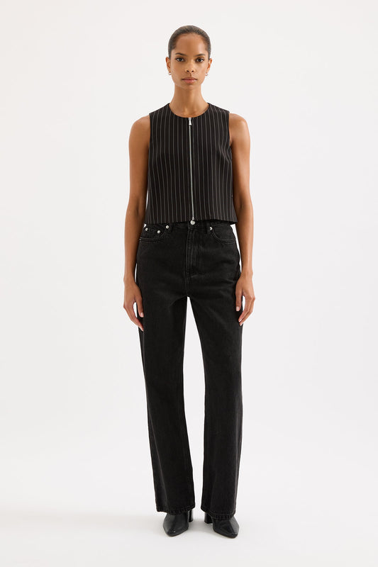 MAEVE PINSTRIPE VEST