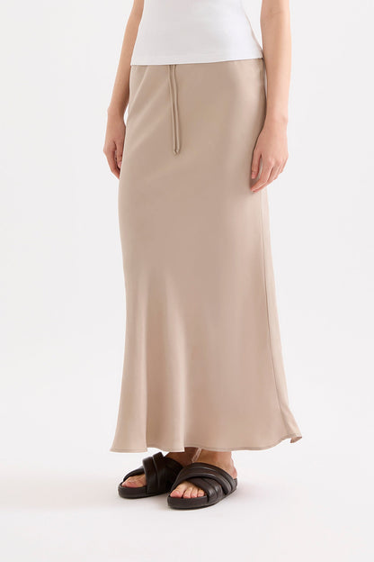 NIKKIA CUPRO MAXI SKIRT