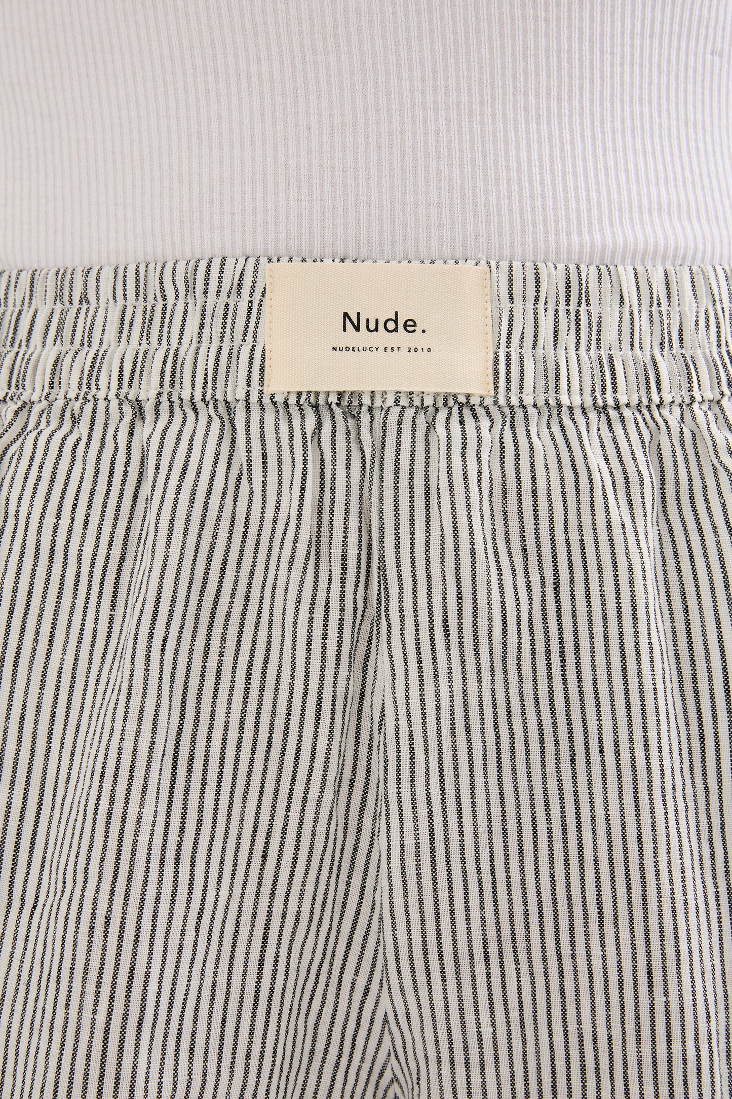LOUNGE HERITAGE STRIPE LINEN SHORT