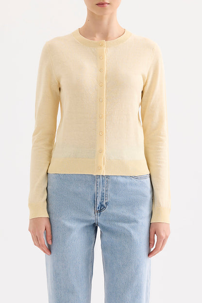 LOUIE LINEN BLEND CARDIGAN