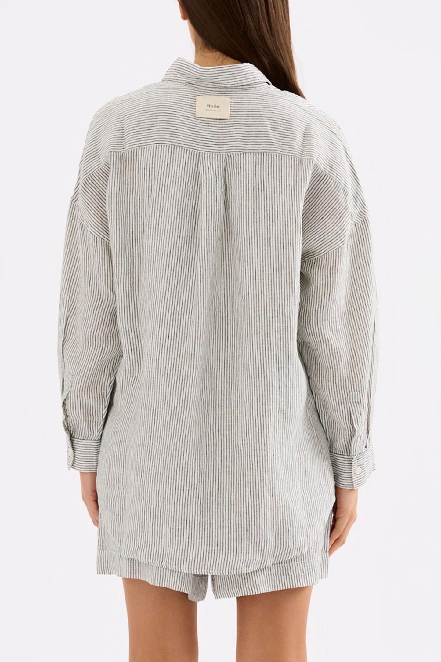 LOUNGE HERITAGE STRIPE LINEN SHIRT