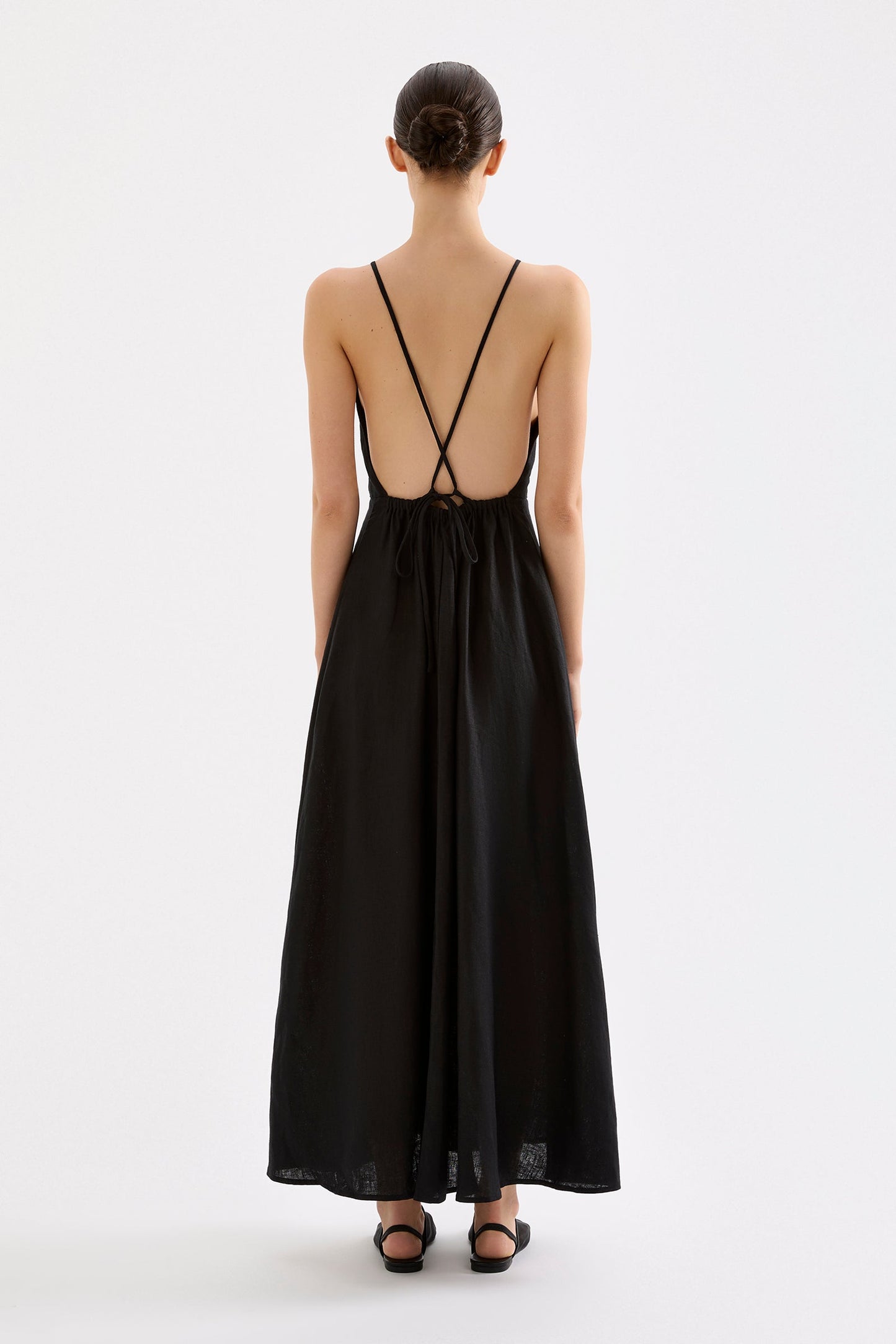 ZIBA LINEN MAXI DRESS