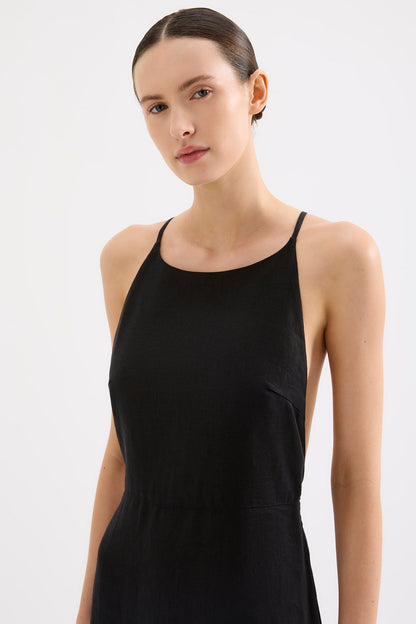 ZIBA LINEN MAXI DRESS