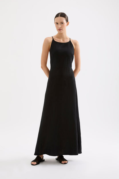 ZIBA LINEN MAXI DRESS