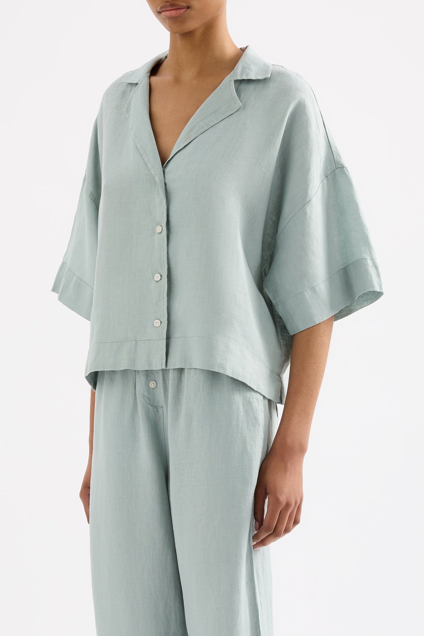 LOUNGE LINEN SHIRT
