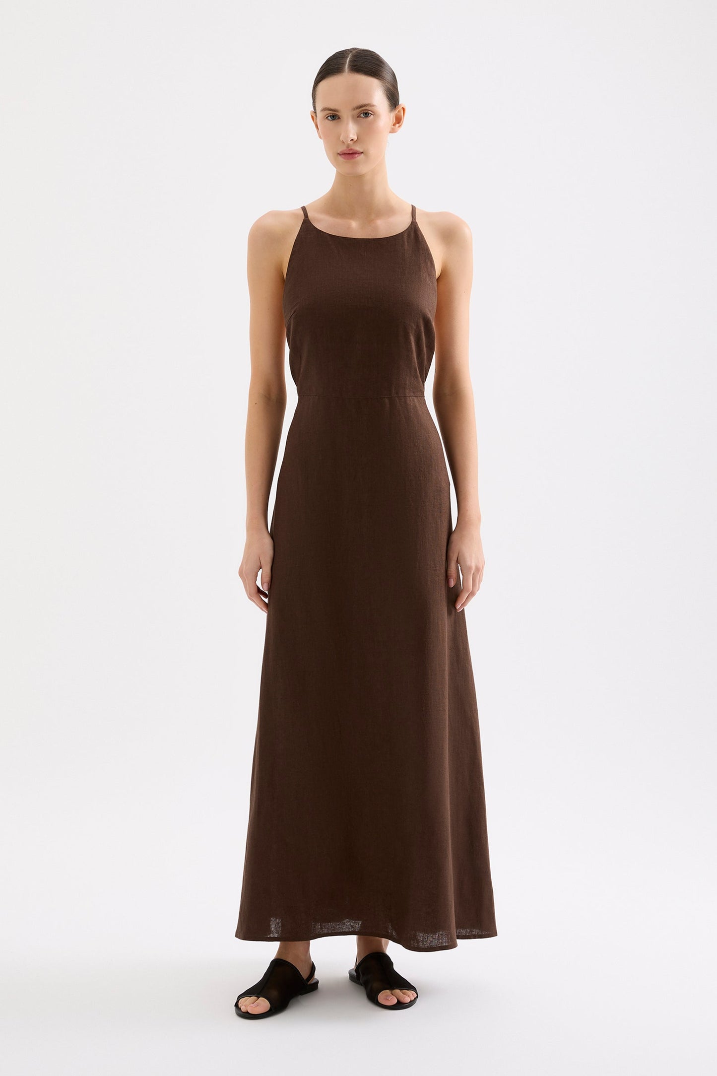 ZIBA LINEN MAXI DRESS