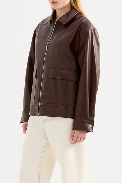 YAZ FAUX LEATHER JACKET