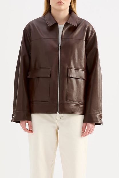 YAZ FAUX LEATHER JACKET
