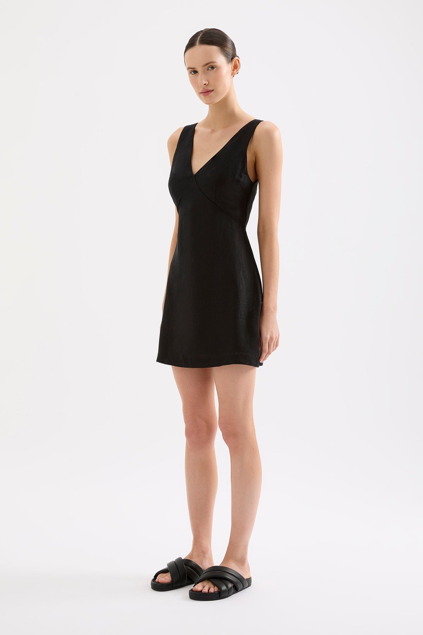 BLAIR LINEN MINI DRESS