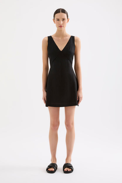 BLAIR LINEN MINI DRESS