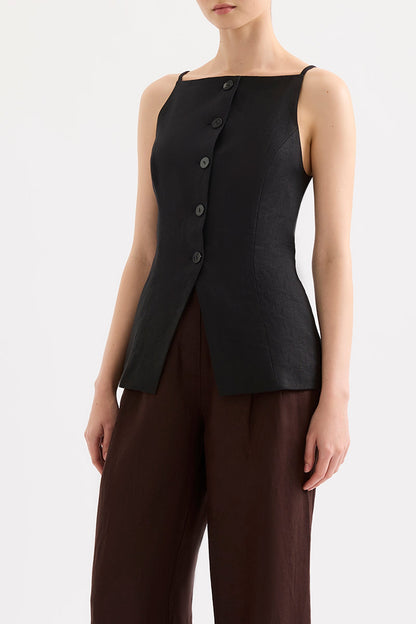 LAWRENCE LINEN VEST