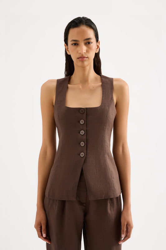 CLIO LINEN VEST
