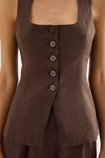 CLIO LINEN VEST
