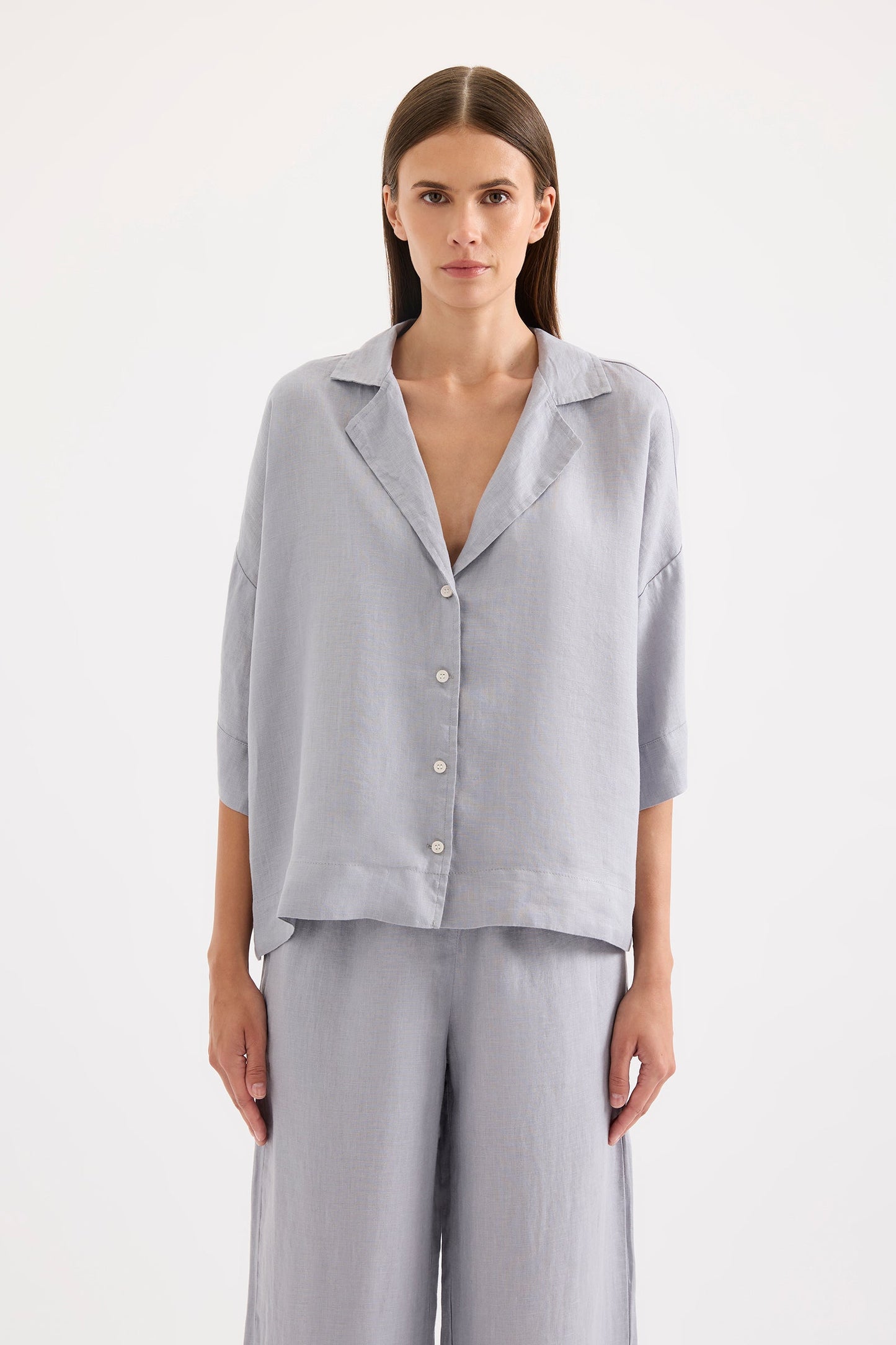 LOUNGE LINEN SHIRT