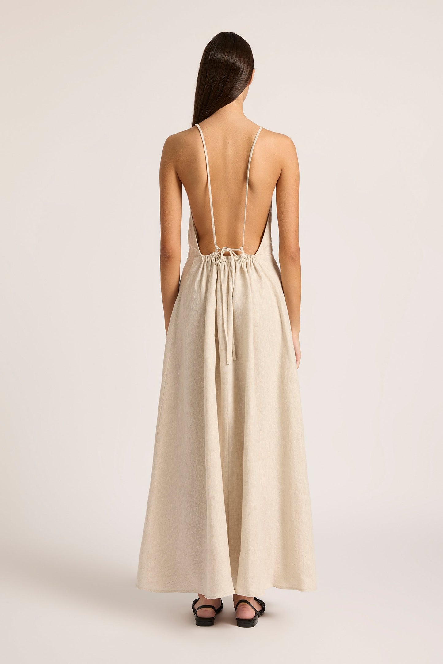 ZIBA LINEN MAXI DRESS