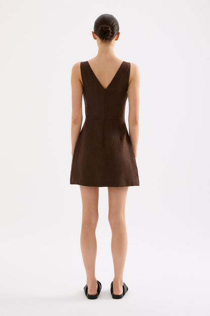 BLAIR LINEN MINI DRESS